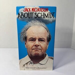 About Schmidt VHS Movie Jack Nicholson New Line Home Entertainment 2002 R-Rated